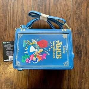 Disney Alice in Wonderland Blue Floral Crossbody Bag